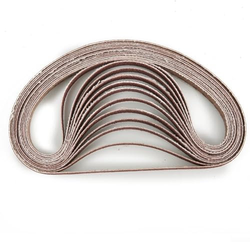 Nastro abrasivo per levigatrice ad aria, 330 x 10 mm, adatto per la rimozione di vernice e vernice