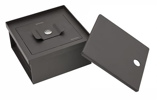 ARREGUI Terra 22804W-S1 Coffre-fort secret et Camouflé| Coffre Fort à cacher dans le sol | Cachette secrète | Coffre fort invisible et discret a emmurer | Coffre à clé | 10x20x20cm| 2,3L | Noir