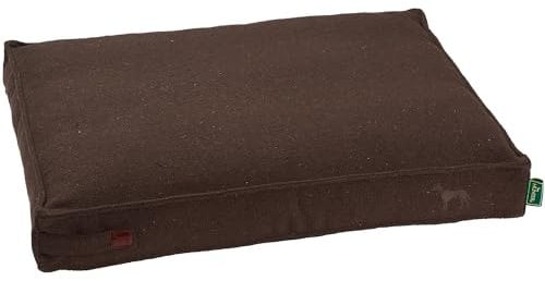 HUNTER Hundekissen Belluno, Farbe: braun, mit robustem Strukturstoff, vorwiegend recycelte Materialien, nachhaltig, rutschhemmend, stilvoll und modern, Größe: 100 x 70 cm