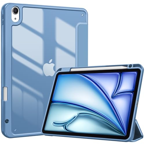 ProCase Funda Protectora para iPad Air 11 (M3) 2025 Modelos: A3267 A3270 / 11 (M2) 2024 / iPad Air 5ª/4ª Generación 10.9 2022/2020, Carcasa Smart Folio con Ranura para Lápiz - Azul