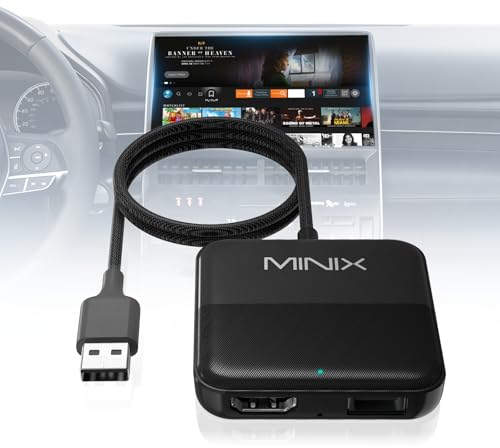 Car TV Mate HDMI Converter HDMI Multimedia Adapter for Cars with Factory Wired CarPlay Compatible with Fire TV Stick/Gaming Laptop/Switch/Screen Throwers/DVD/Set-top Boxes, 2.4GHz WiFi, Plug and Play