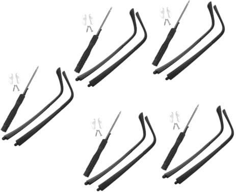 FOMIYES 5 Sätze Brillenbeine und Fußhalterungen rahmenhalter brillen zubehör Bügelscharnier Brillenreparatur brillenzubehör gläser Ersatzbrillenarmbeine Brillen Tempel tr