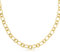 Made by Nami Glieder Halskette Damen Gold Edelstahl Sommer Schmuck 40 + 5 cm Länge Geschenk für Sie Wasserfest (Runde Glieder Kordel)
