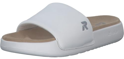 Rieker Damen Narooma W3250 Slide, Weiss, 36 EU
