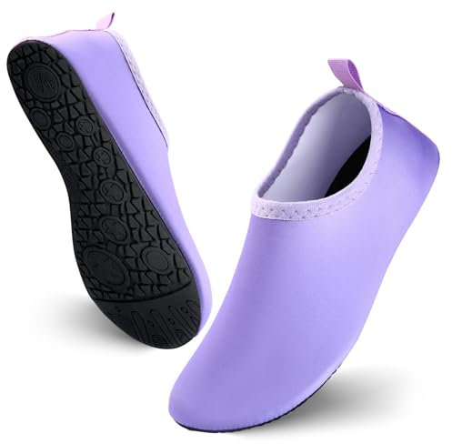 JOTO Zapatos de agua para mujeres y hombres, de secado rápido, transpirables, suela de goma antideslizante, ligeros, para natación, playa, yoga, ejercicio, piscina, camping, esnórquel, surf, kayak