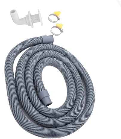 750GPH Bilge Pump Hose Fitting Kit with High Pressure 0.75in Dia. 6.56ft Hose, 90 Degree Check Valve for Yachts, Boats (White)