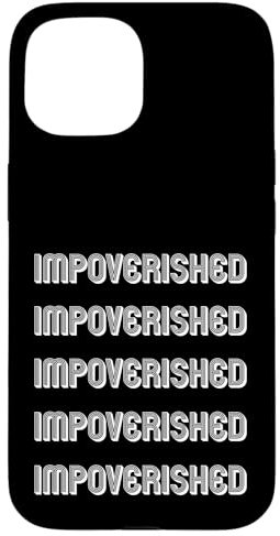 Verarmt Hülle für iPhone 15
