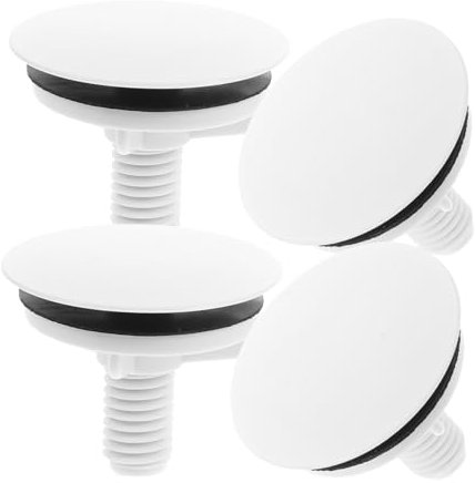 SEWACC 4 Piezas de Agujero de Fregadero para Cocina y Baño Tapón Decorativo Blanco para Orificios de Grifo Instalación y Prevención de Fugas Accesorios de Lavabo Modernos