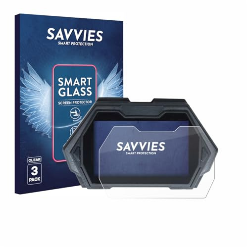 Savvies Schutzglas für Kukirin G3 Pro | 3 Stück Transparenter Displayschutz Made in Germany Panzer Schutz Glas 9H Schutzfolie HD Klar Blasenfrei Einfache Montage