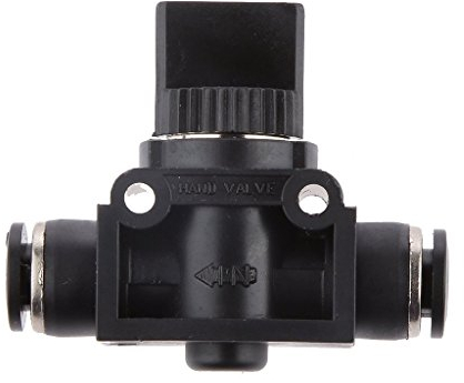 6 mm/1/10,2 cm Shut Off Schalter Ventil Pneumatik-Vakuum Push In Steckverbinder Air Quick Fittings Adapter Gelenk Control