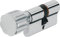 Cylindre de porte Abus KXP20SN Z60/K35 mm à Bouton coté 35, Argent, Set de 5 Pièces