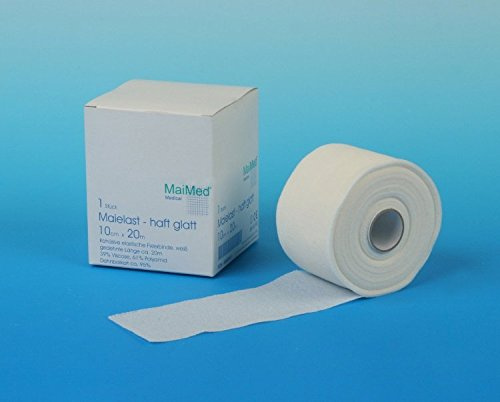 MaiMed Maielast haft glatt kohävise, elastische Fixierbinde 8cm x 4m unsteril,1St