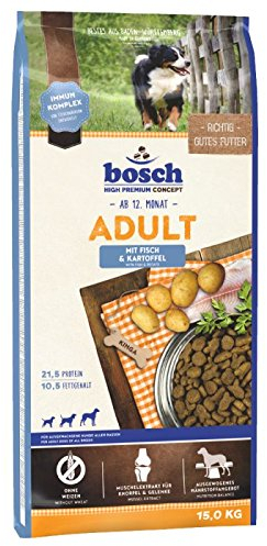 Bosch Adult Fisch & Kartoffel Trockenfutter für Hunde. Eine heathly ausgewogenen Lebensmittel für Ihren Hund