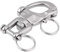 Keenso Boot Schnappschäkel, 1 STK 316 Edelstahl Panikhaken Schnelllösbarer Schnappschäkel Drehbarer Schnappschäkel für Segelboot Spinnaker Halyard(70mm)