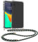 kwmobile Necklace Case kompatibel mit Apple iPhone XR Hülle - Silikon Cover mit Handykette - Band Handyhülle Grün Transparent Weiß Schwarz