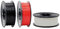 OWL-Filament Premium 3D PLA Filament 1kg 1,75mm Made in Germany (3kg / 1x 1kg Schwarz/Rot/Weiß)
