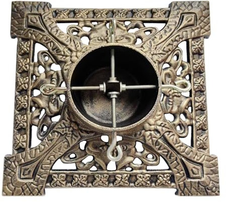 Holly International Cast Iron Christmas Tree Stand 16 Inch Victorian Gold for 9ft [2.7m] Real Fresh Cut Xmas Trees