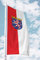 Deitert Bundesland-Flagge Hessen – 120x300 cm Hessen Flagge mit Wappen, Fahne für Ausleger aus reißfestem Polyester