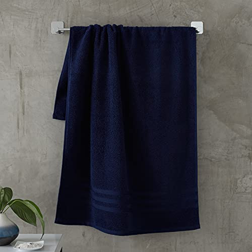 Catherine Lansfield Zero Twist 90x140cm Bath Sheet Navy