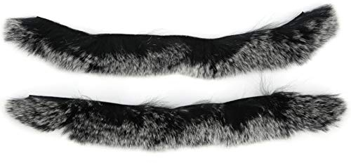 Keenso Bowstring Dämpfung, 1 Paar Kaninchenfell Bowstring Dämpfung Soft Traditionelles Bogenbogenschießen Zubehör für Rechte Hand