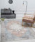 the carpet Zen Klassicher Vintage Wohnzimmer Teppich im Modernen Used Look, Superflach, Waschbar bis 30 Grad, Baumwollrücken, Orient Muster, Rot Blau, 200 x 290 cm