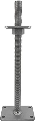 GeZu Impex® Pfostenträger Ulrich höhenverstellbar M30 x 500 mm, 100 x 100 mm Pfostenschuh Stützenfuß