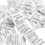 Yius Silica Gel Desiccant Bags, 200pcs x 1g Drying Agent Bags Safe Moistur-e Absorber Bags for Food Storage Drying, Food Grade Dehumidifier Odors(White,size:3 * 4cm)