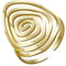 Dreamtimes Wirbel Geometrischer Ring Spirale Wirbel Ring Geflochtener Wickel Stil Frauen Edelstahl Übertrieben Einstellbare Daumen Offen Ring Mode Schmuck Geschenk für Frau Freundin (Gold)