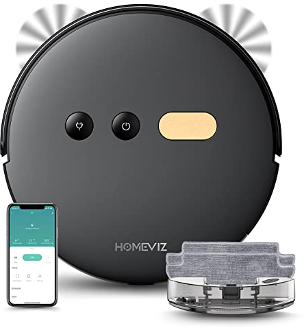 3-in-1 Robot Vacuum and Mop Combo - 8000Pa Super Suction Robot Vacuum Cleaner with Air Aromatherapy, APP & Alexa Control, Self-Charging, Automatic Smart Mapping, Ideal for Pet Hair/Carpets/Hard Floors