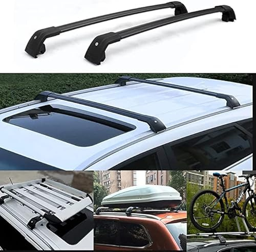 Relingträger Dachträger Dachgepäckträger Kompatibel für VW Touareg (7P5, 7P6) 2010-2018, Fahrradträger Dachboxen Dachgepäckablage Dachteile