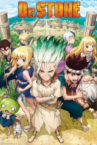 empireposter Dr. Stone - Group - Anime Plakat Poster Druck Grösse 61x91,5 cm