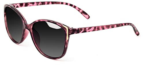 Face Shadow Women Sunglasses Cat Eye Sunglasses for Women Polarized Fashion Metal Decoration Ultralight UV400 Protection Gradient Purple