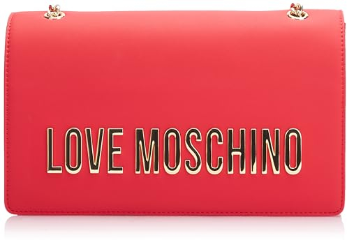 Love Moschino Borsa a spalla Donna, Rosso, Taglia unica
