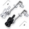 2 Stück Silber und Weiß Turbo Whistle Sound Set-M Aluminiumlegierung Auto Turbo Sound Auspuffrohr Turbo Schalldämpfer Abblasventil Whistle Pipe Sound Booster Turbo – Schwarz und Silber-(M)