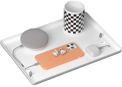 BaoT8YLu Étagère de Chevet pour lit, Tablette de côté de lit Plateau de côté de lit, Plateau de Table D'appoint de Lit Flottant, Accessoires de Dortoir Universitaire, Organisateur de Table