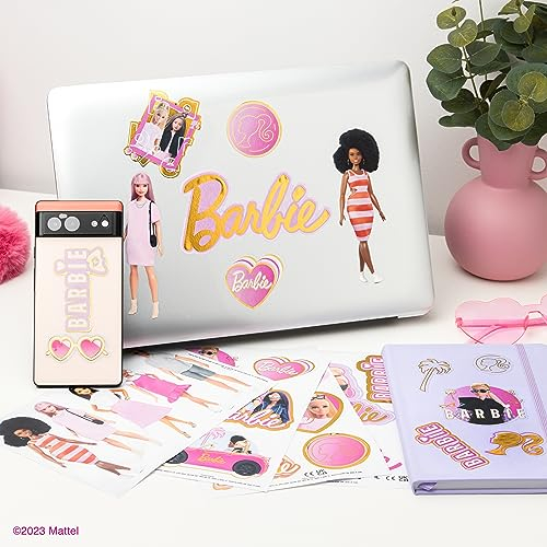 Paladone Lot de 22 autocollants Barbie Gadget à décorer avec des accessoires amusants