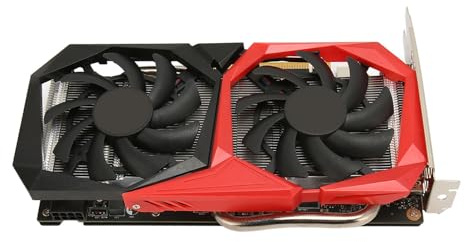 Garsent GTX1660 6G Gaming-Grafikkarte, GDDR6-Desktop-Grafikkarte, 192-Bit-Grafikkarte für PC, 8000 MHz Speicherfrequenz, 8K- und HDR-Technologie, Gute Wärmeableitung