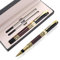 Amaxiu Luxus Kugelschreiber aus Metall, 1,0 mm Business Gel Stift mit Geschenkbox 2 Ersatzminen mit schwarzer Tinte Tintenroller mittlerer Spitze schicker Schreibstift für Männer Frauen(Rot)