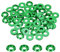 QUARKZMAN Rondelles Coniques M5 Avec Trou de 5 mm/0,2, Rondelles de Tête de Coupe en Aluminium pour Vis RC/FPV/PC/Drone/Accessoires Mécaniques, Lot de 60 (Vert)