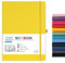 A4 Notebook - Notebook A4 with Premium Paper, Faux Leather Classic Writing A4 Notebook Journal, 8.35 X 11.45, Hardcover - Yellow