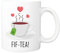 Pickhut Printed Coffee Mug FIF-Tea Design, Mum 50th Birthday Gifts for Women, Her, Fiftieth Friend, Wife, Friend 325ml Cup, Tea Lover Gift