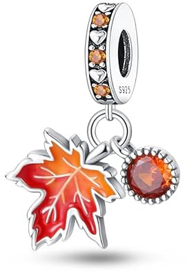 Pandach Damen Charm Anhänger für Armband 925 Sterling Silber Charms Beads passend für Armband und Halskette, Kompatibel mit Europäischen Armbänder für Frauen Mädchen C17