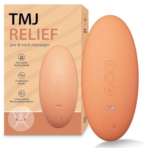 rozonii TMJ Relief Products Jaw Massager with Dual Motor Vibrating- Gentle Vibration for TMJ Massage Heating Tool for Pain Relief, Tension, Stiffness, and Headaches