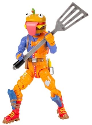 Fortnite Legendary Beef Boss – 15,2 cm bewegliche Figur mit Erntewerkzeug, Back Bling und Code für virtuellen Bonusartikel