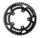 Platos Para Bicicletas Plato de bicicleta de carretera BCD 110 50-34T 52-36T 53-39T dientes anchos estrechos aleación de aluminio doble disco piezas de bicicleta negro Plato Ovalado 32 Mtb(Black 53-39