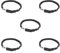 Timcryxient Lot de 5 anneaux de réservoir de plongée en acier inoxydable robuste pour bouteille de 12 L Noir