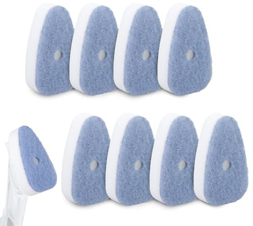 VANEST 8 Packs Dish Wand Sponge Refills Compatible with Scrub Daddy Dish Daddy, Replacement Head Sponge Refills for Kitchen Cleaning, Replacement Scrubbing Heads Set, Non Scratch (Only Head Refill)