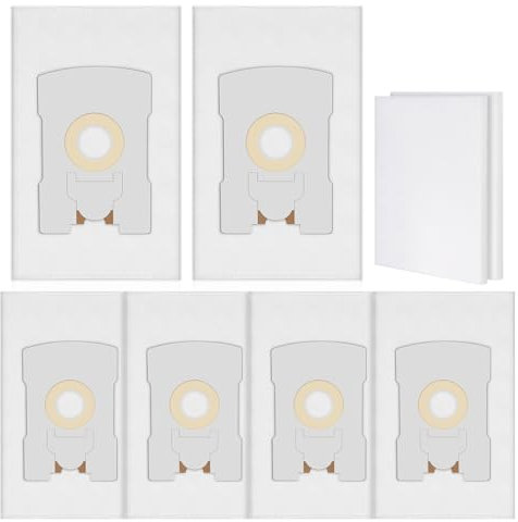 Vonxholl 6 Staubsaugerbeutel 2 Filter Kompatibel für Vorwerk Kobold VT260, VT265, VT270 VT300 und FP260