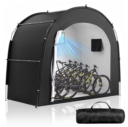 Housolution Fundas de Bicicleta para 5 Bici con Ventana Ventilada
