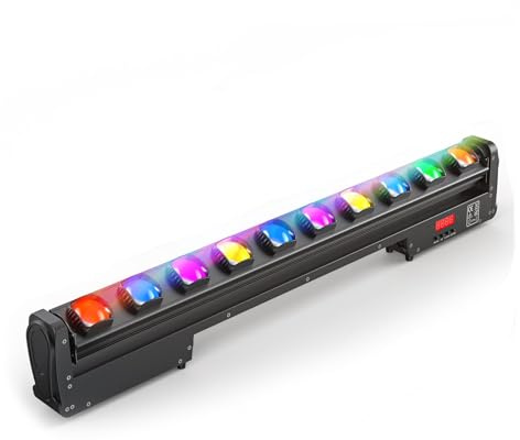 Wandfluter, 250W Swing Dot Beam Wall Washer Licht mit 10X25W LED RGBW Bühnenbeleuchtung for DJ Disco Home Party KTV Club Bar Hochzeiten,Energieeffizienz